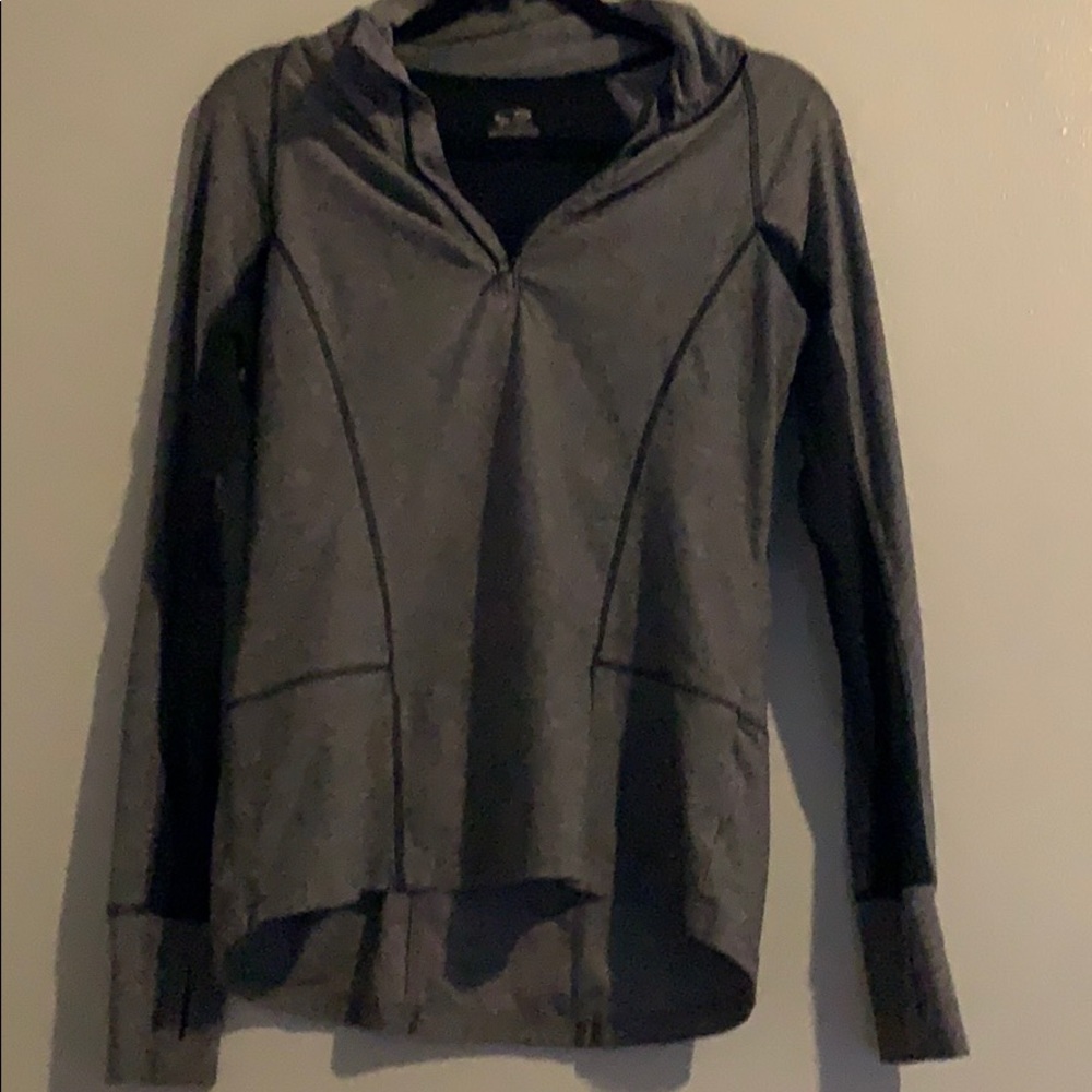 Champion gray and black running sweater